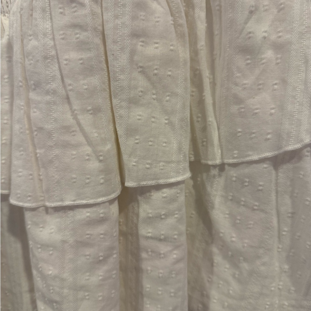 Katie J NYC White Tiered Kids Dress - Picture 3 of 6